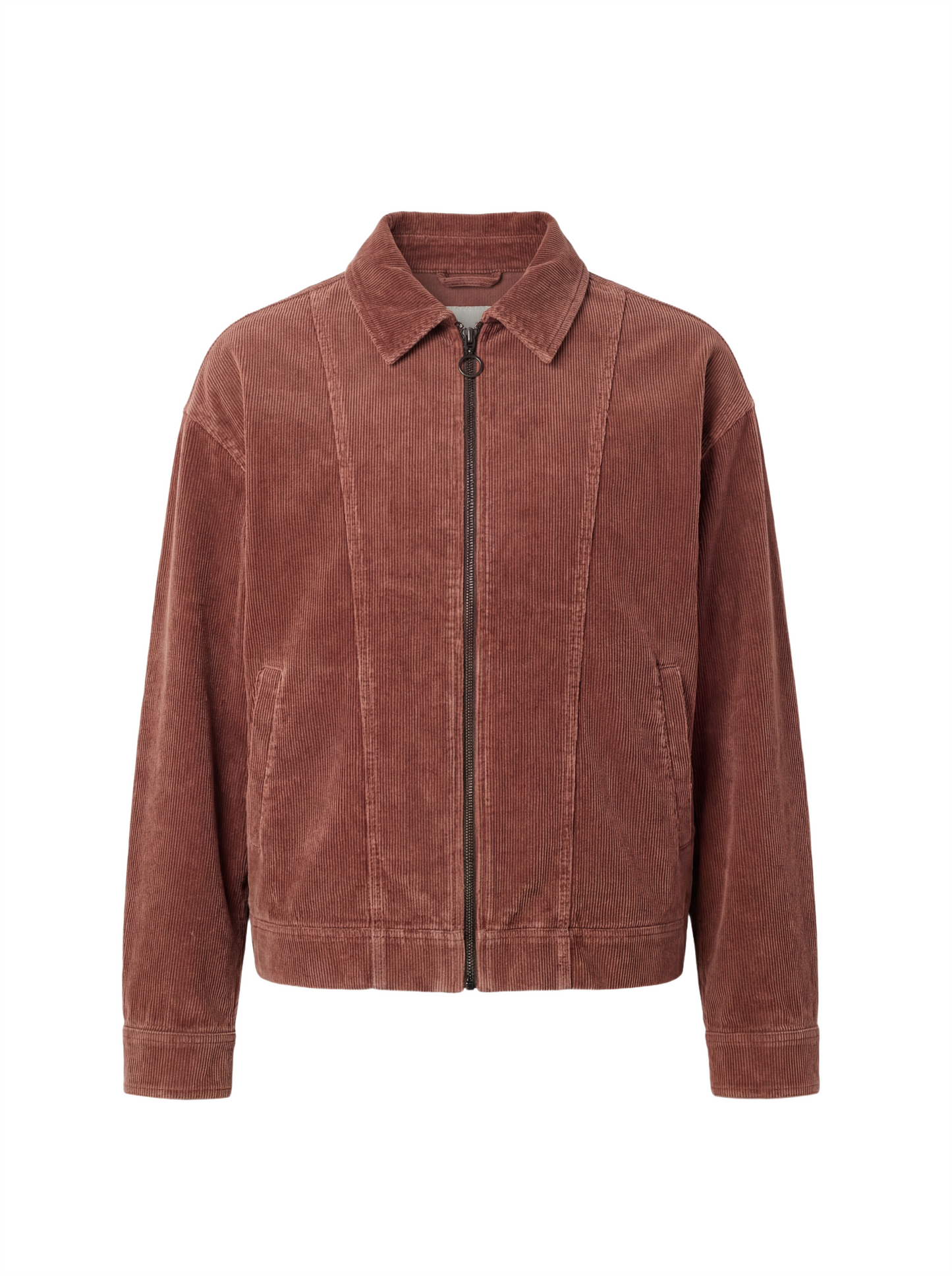 Rustic Corduroy Zip Jacket