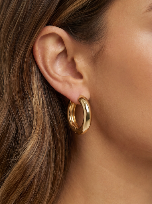 Bold Gold Hoop Earrings
