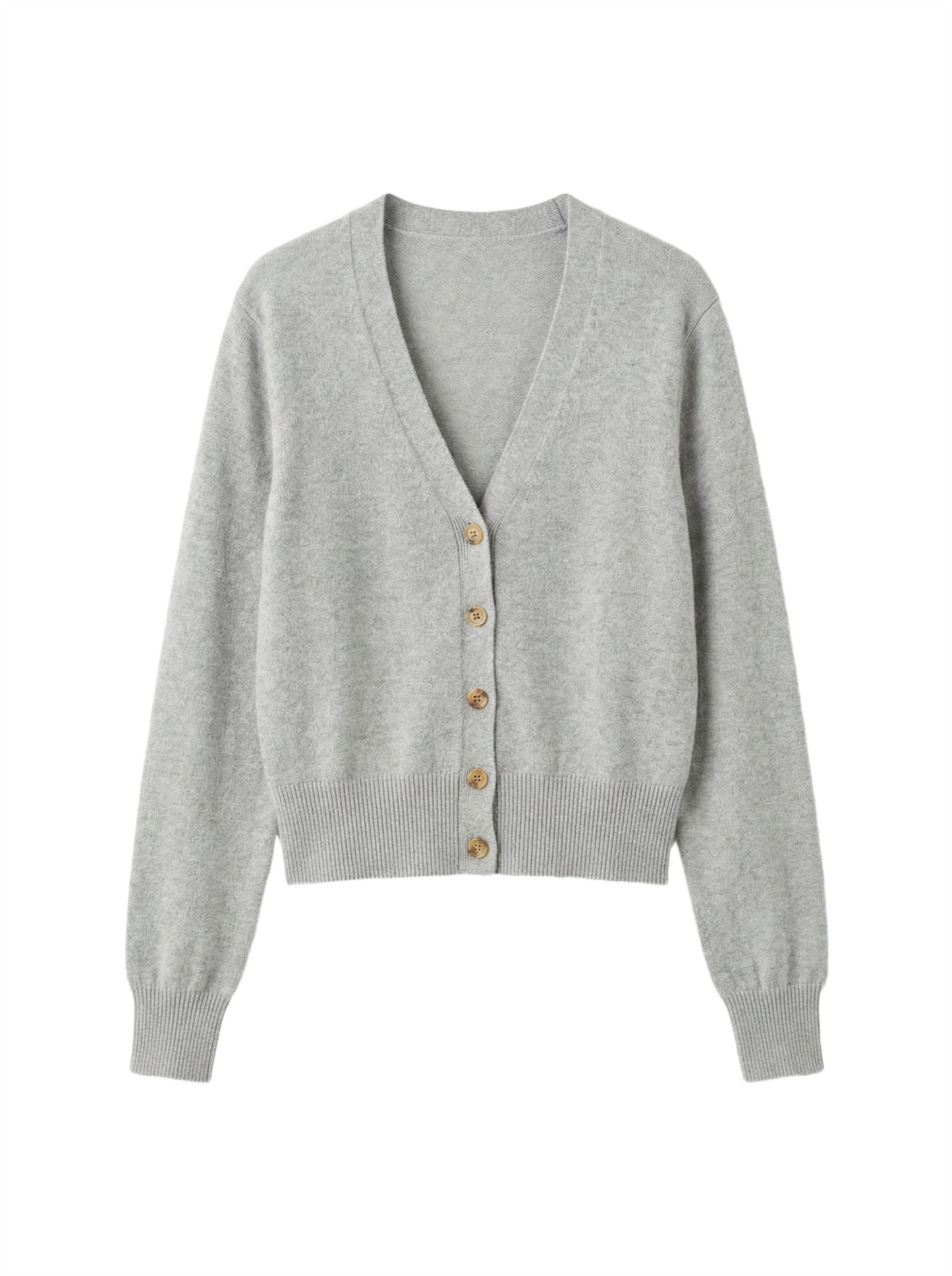 Soft Grey Knit Cardigan