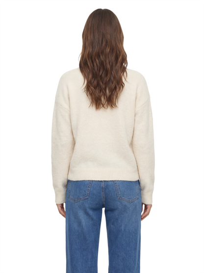 Cozy V-Neck Knit Sweater