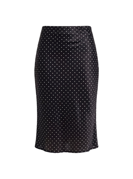 Classic Polka Dot Midi Skirt